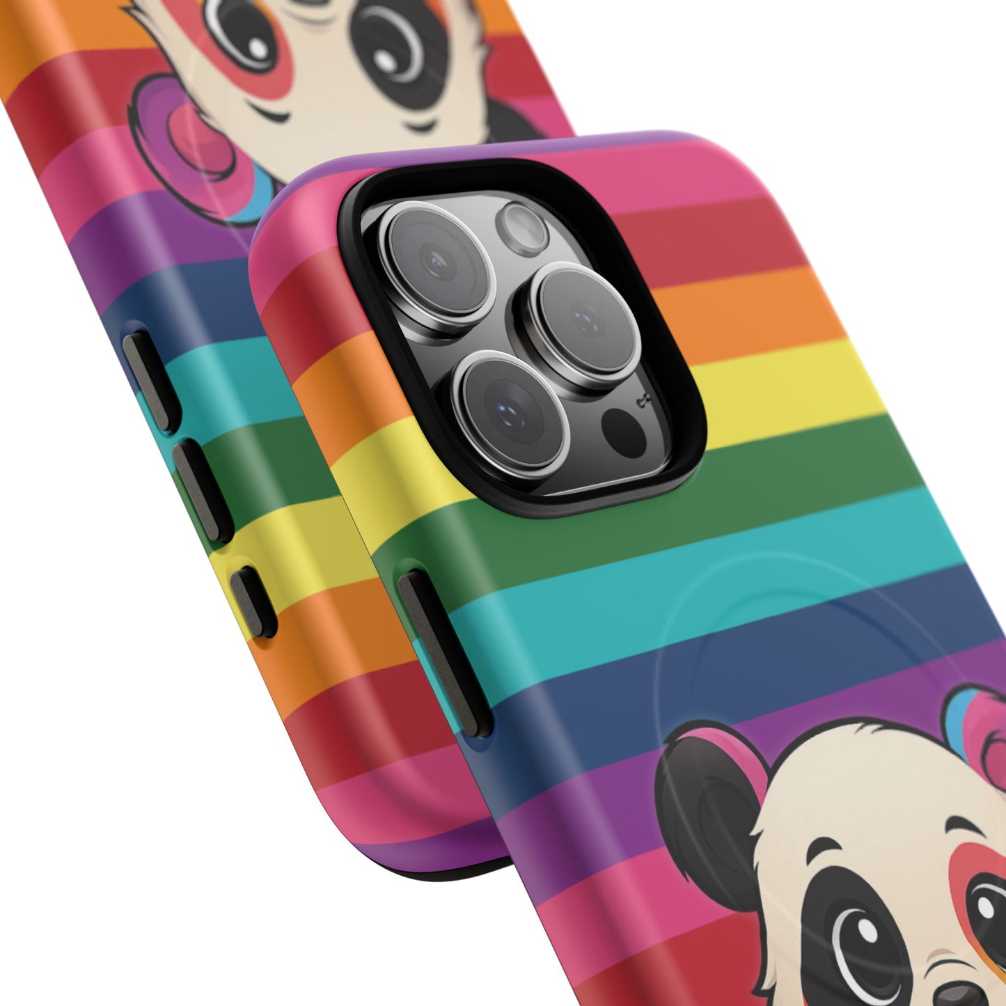 "pridecub" – progress + rainbow pride panda magsafe® iphone tough case