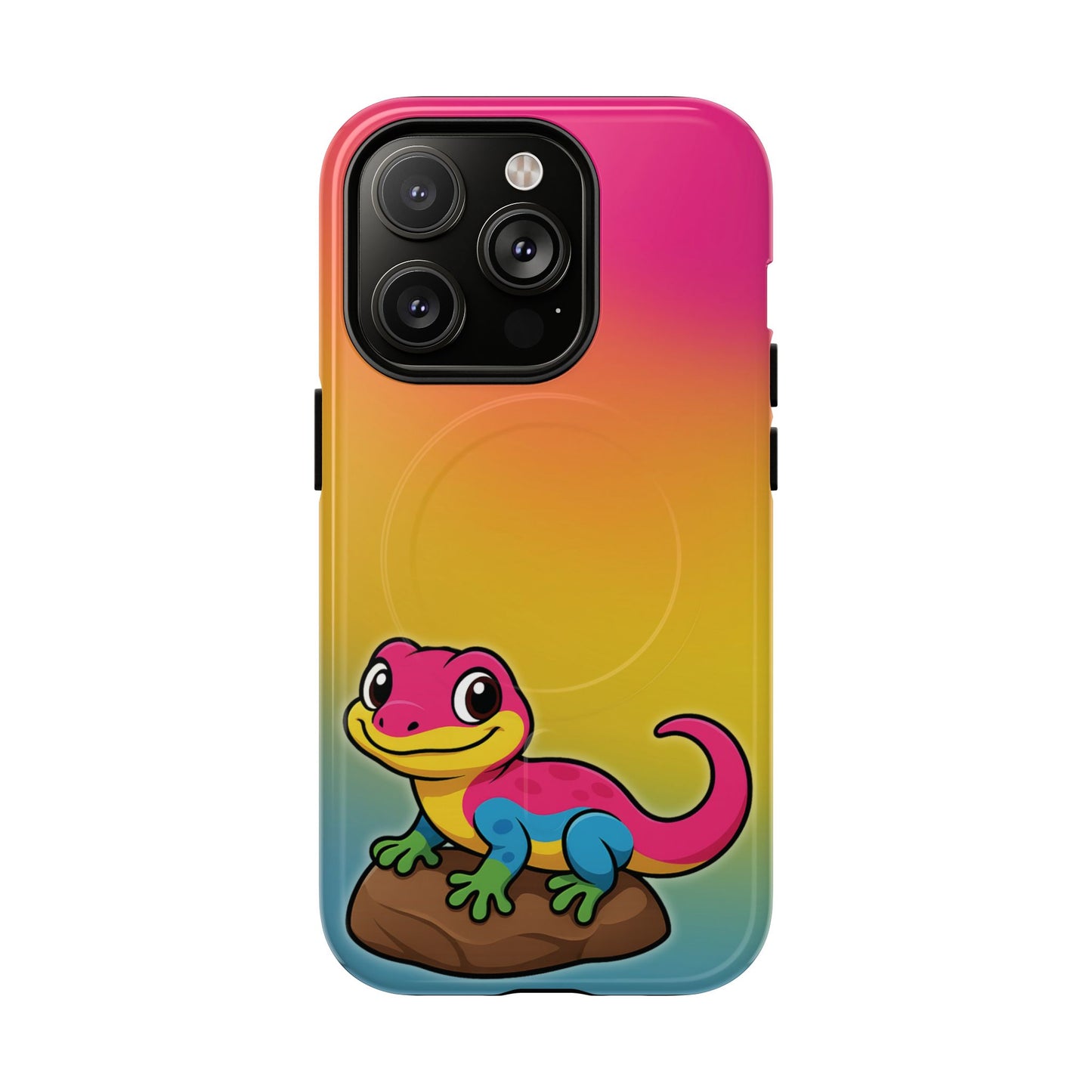 "pan-tastic voyage" – pansexual pride gecko magsafe® iphone tough case