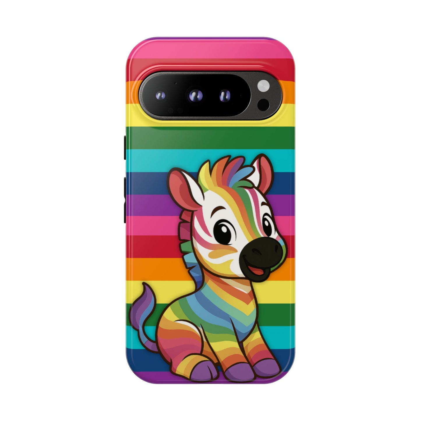 "zee the o.g." – original rainbow pride zebra android tough phone case