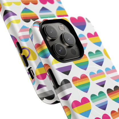 "Proud Hearts" LGBTQIA+ Love MagSafe® iPhone Case