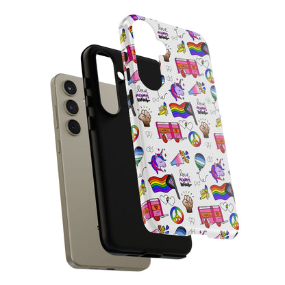 "Identity Mix" LGBTQIA+ Collage Android Tough Phone Case