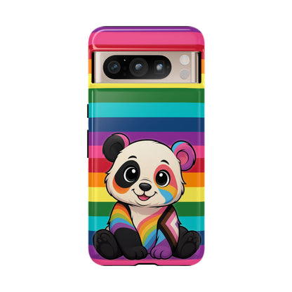 "PrideCub" – Progress + Rainbow Pride Panda Android Tough Phone Case