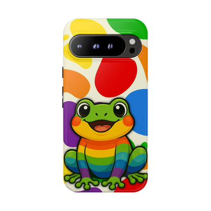 "Rainbow Ribbit" - LGBTQIA+ Pride Frog Android Tough Phone Case