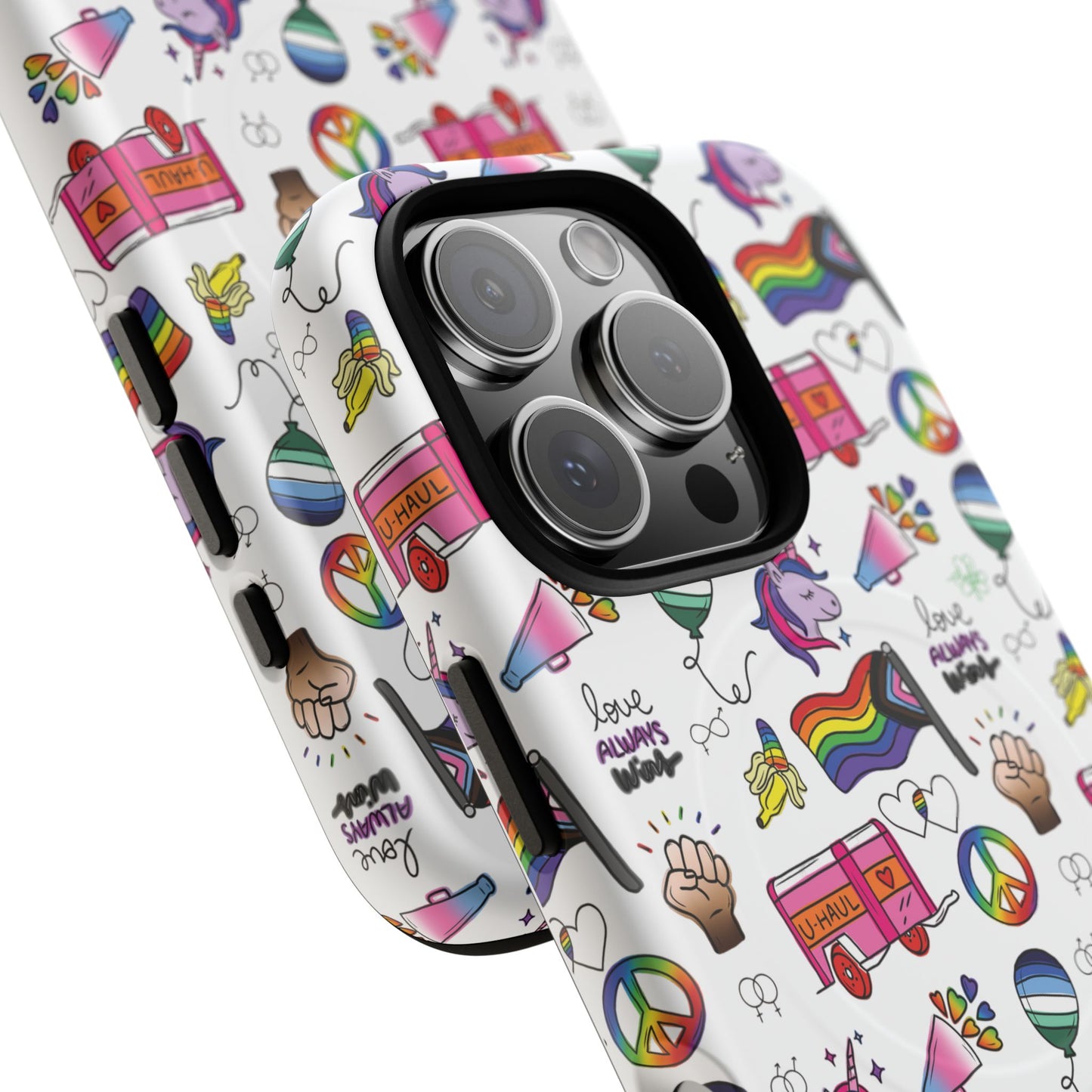 “identity mix” lgbtqia+ collage magsafe® tough iphone case