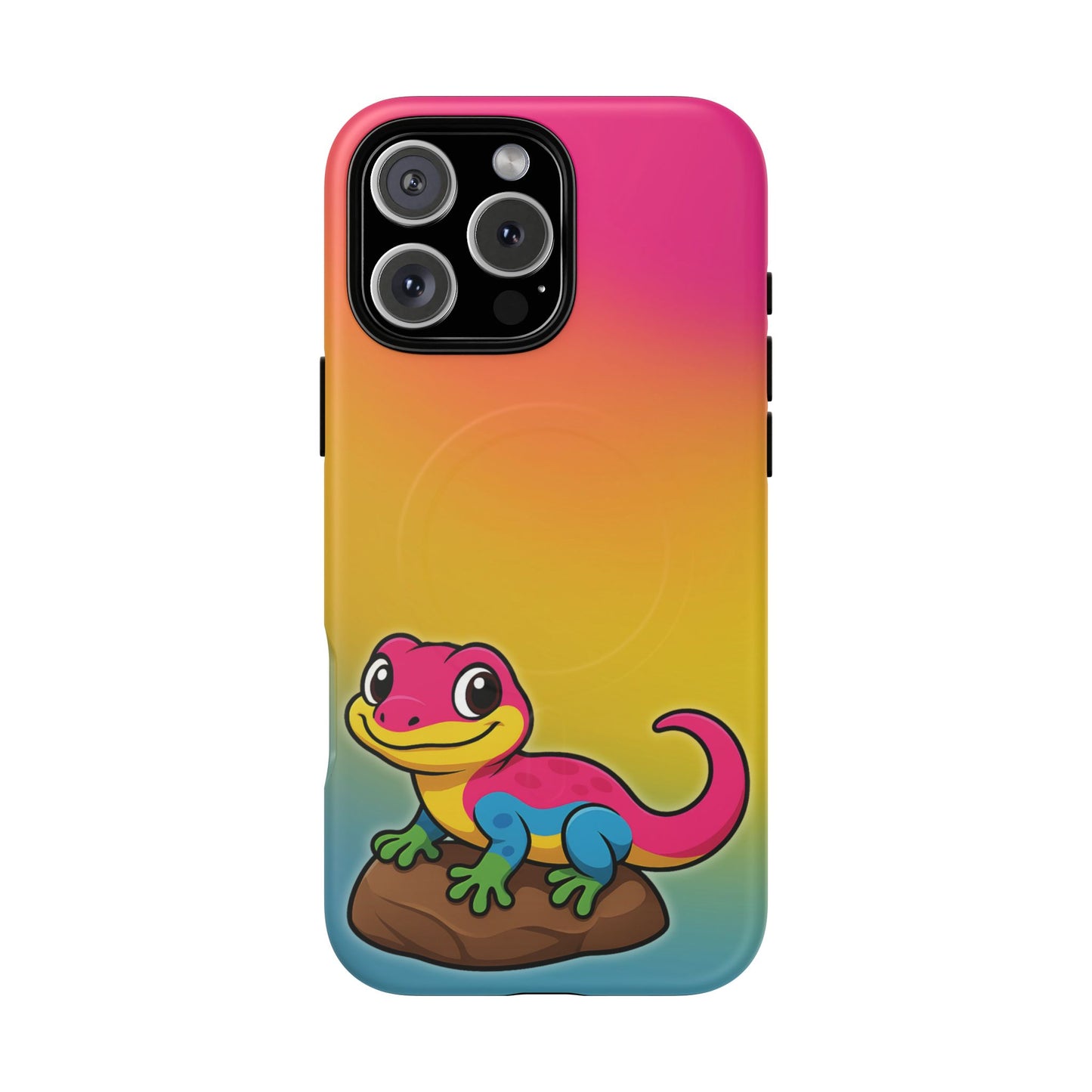 "pan-tastic voyage" – pansexual pride gecko magsafe® iphone tough case