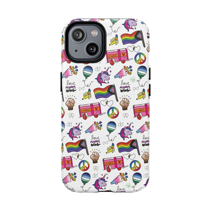 “Identity Mix” LGBTQIA+ Collage MagSafe® Tough iPhone Case