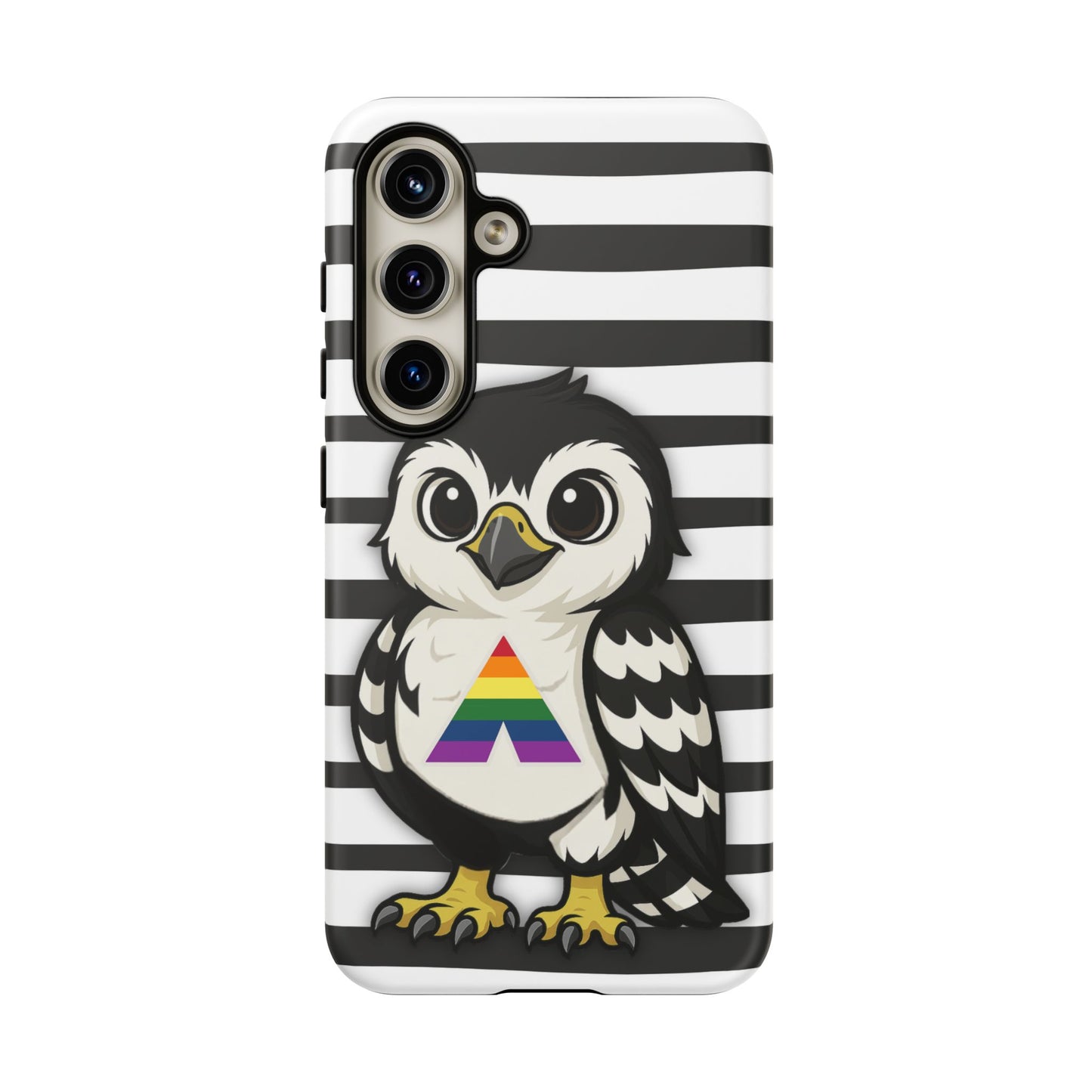 "fly with pride" – lgbtqia+ ally pride hawk android tough phone case