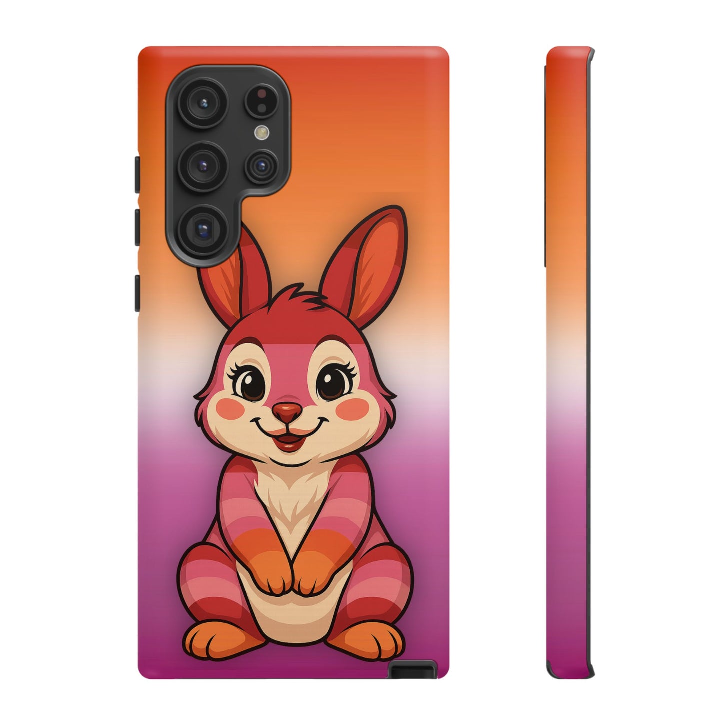 "hare to slay" – lesbian [femme] bunny android tough phone case