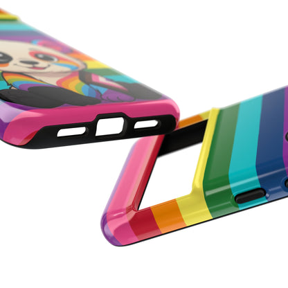 "PrideCub" – Progress + Rainbow Pride Panda Android Tough Phone Case