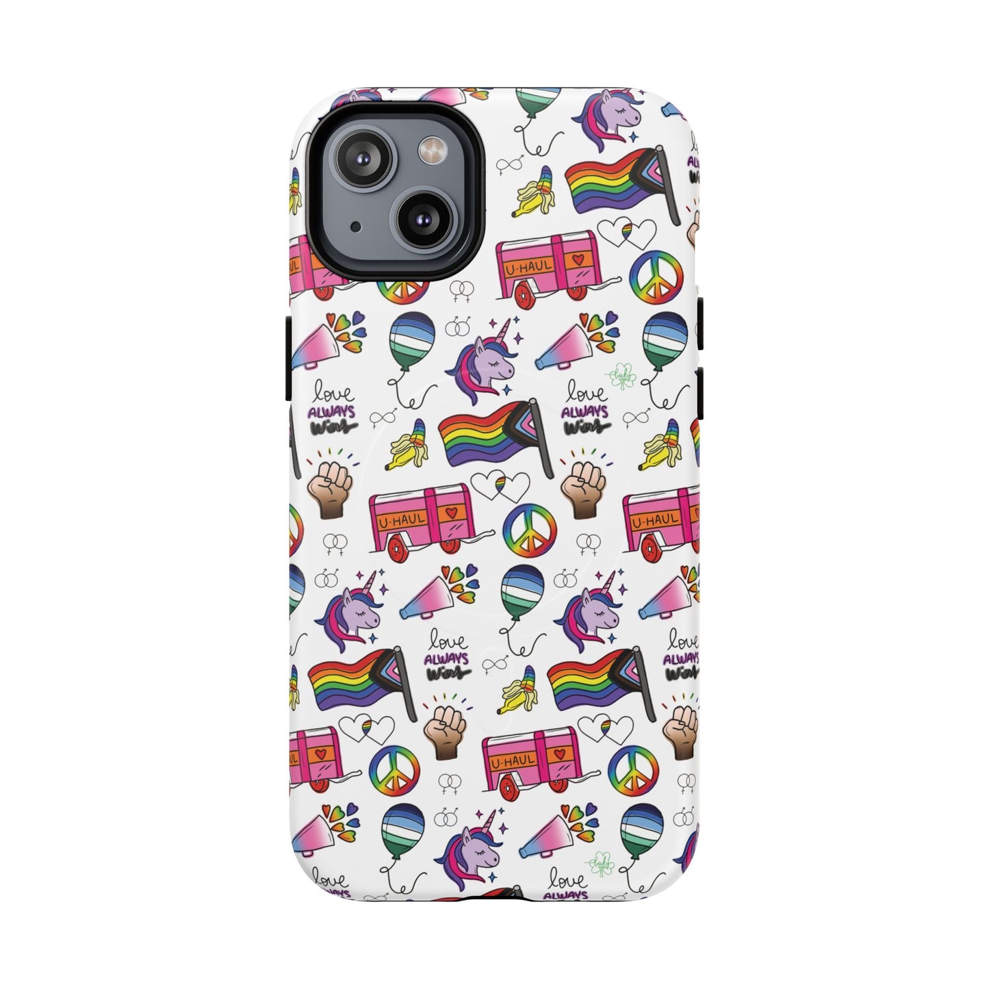 “identity mix” lgbtqia+ collage magsafe® tough iphone case