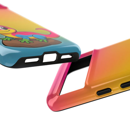 "Pan-tastic Voyage" – Pansexual Pride Gecko Android Tough Phone Case