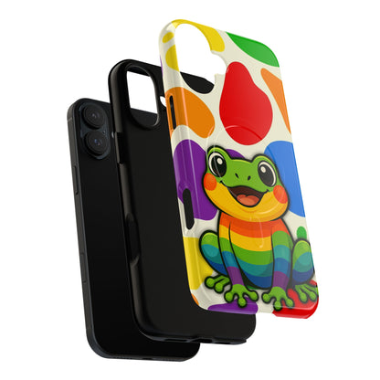 "Rainbow Ribbit" - LGBTQIA+ Pride Frog MagSafe® iPhone Tough Case
