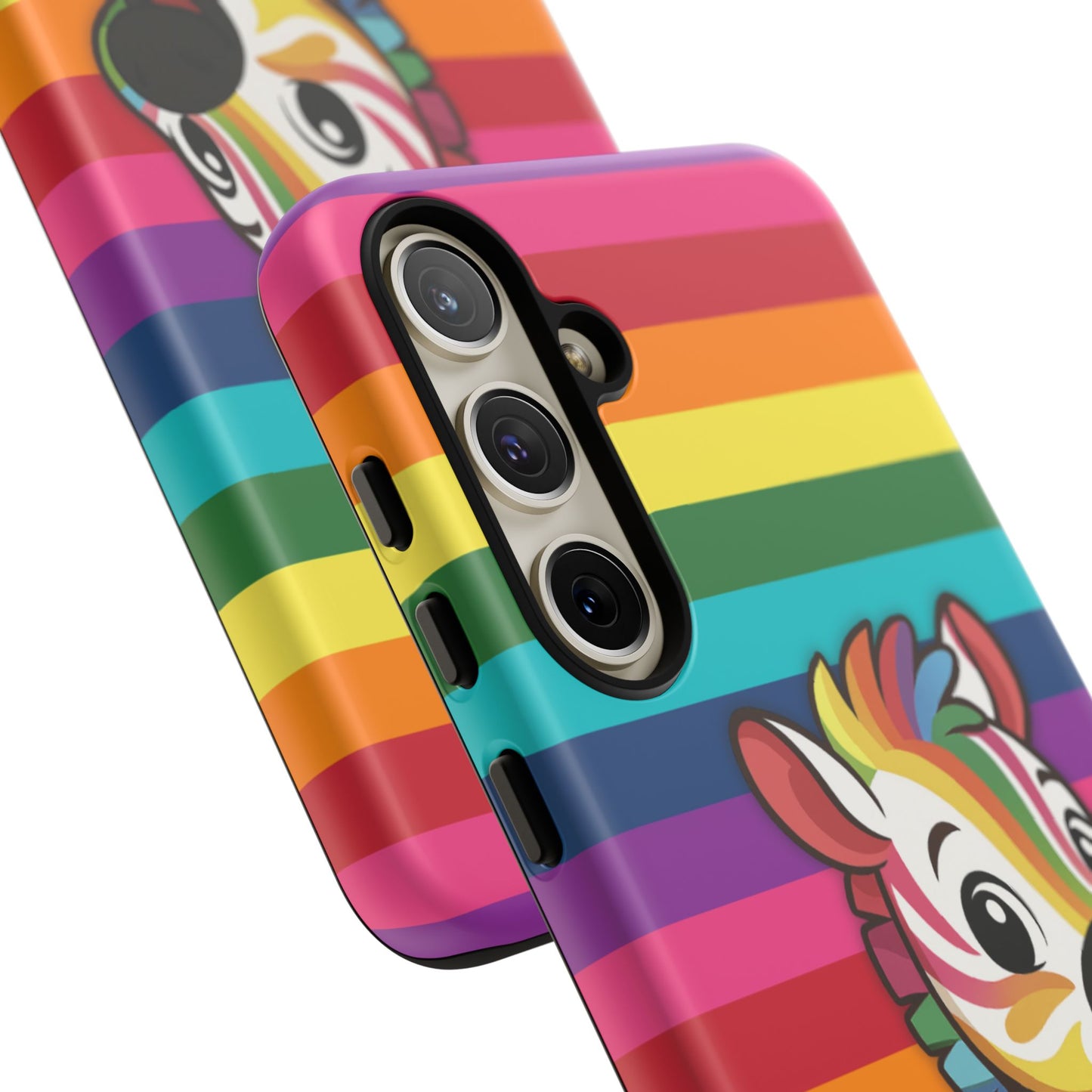 "zee the o.g." – original rainbow pride zebra android tough phone case