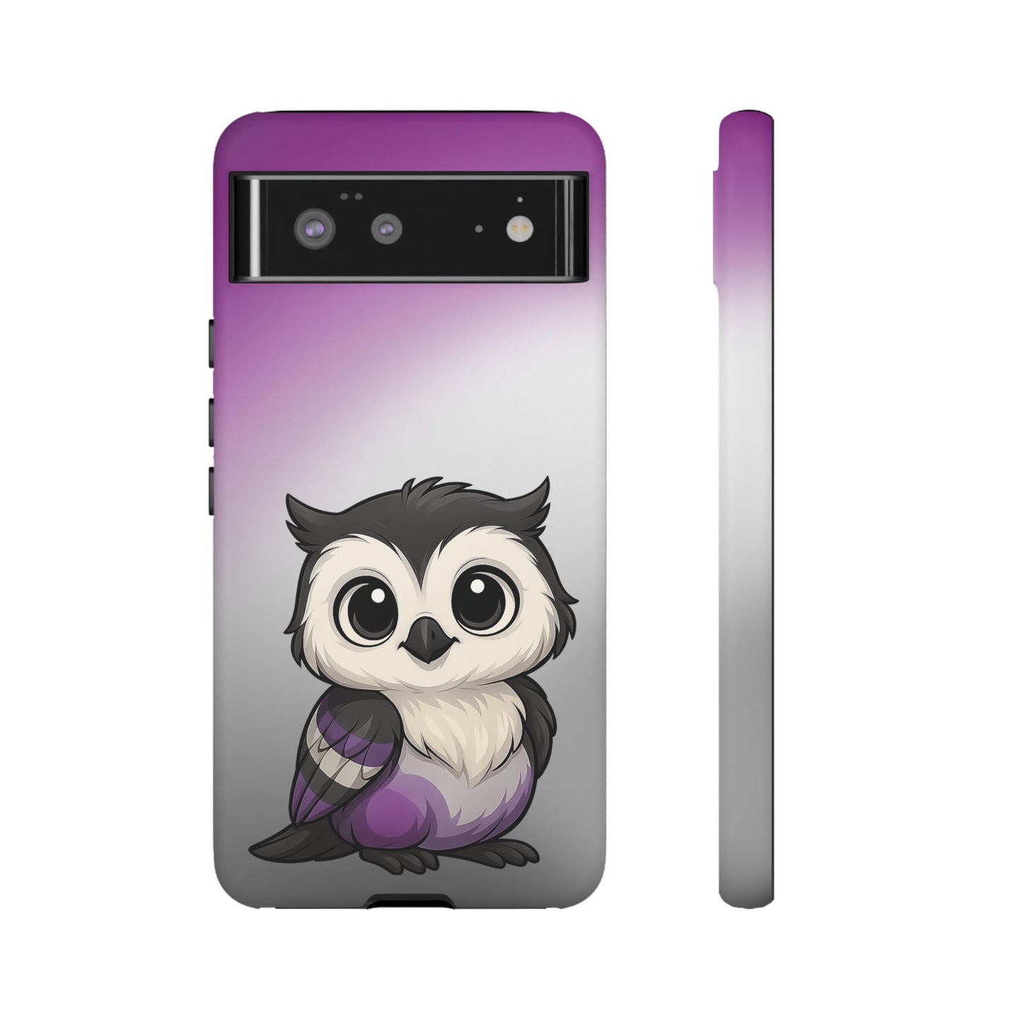 "ace-wise" – asexual pride owl android tough phone case