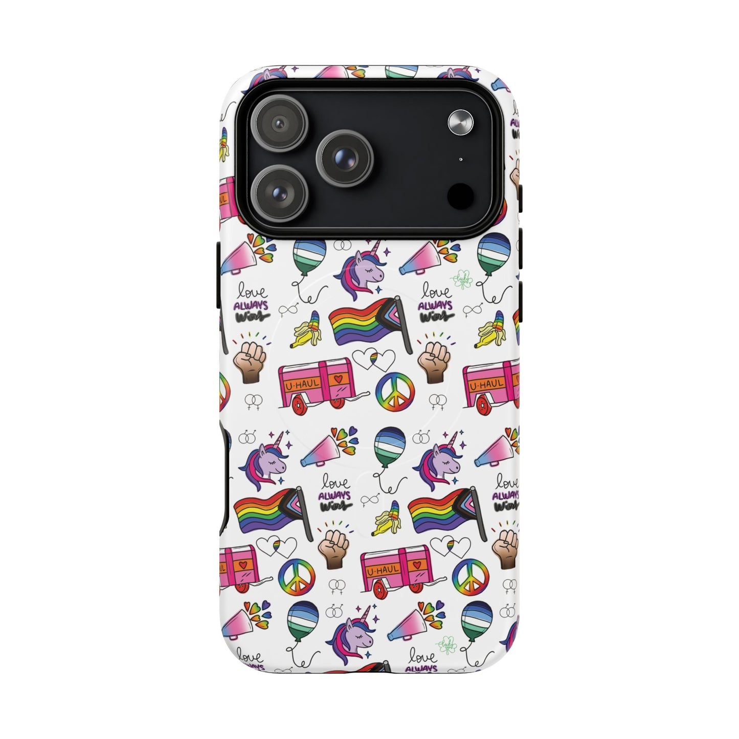 “identity mix” lgbtqia+ collage magsafe® tough iphone case