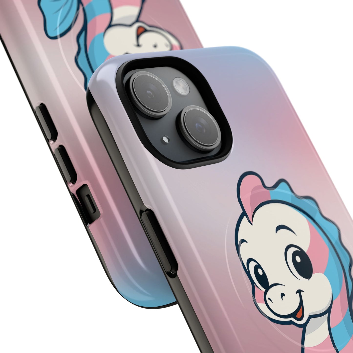 "sea me" – trans pride seahorse magsafe® iphone tough case