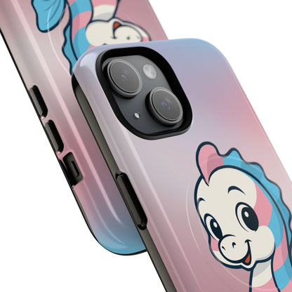 "Sea Me" – Trans Pride Seahorse MagSafe® iPhone Tough Case