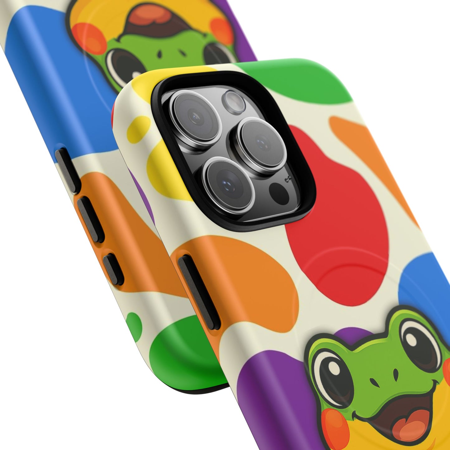 "rainbow ribbit" - lgbtqia+ pride frog magsafe® iphone tough case