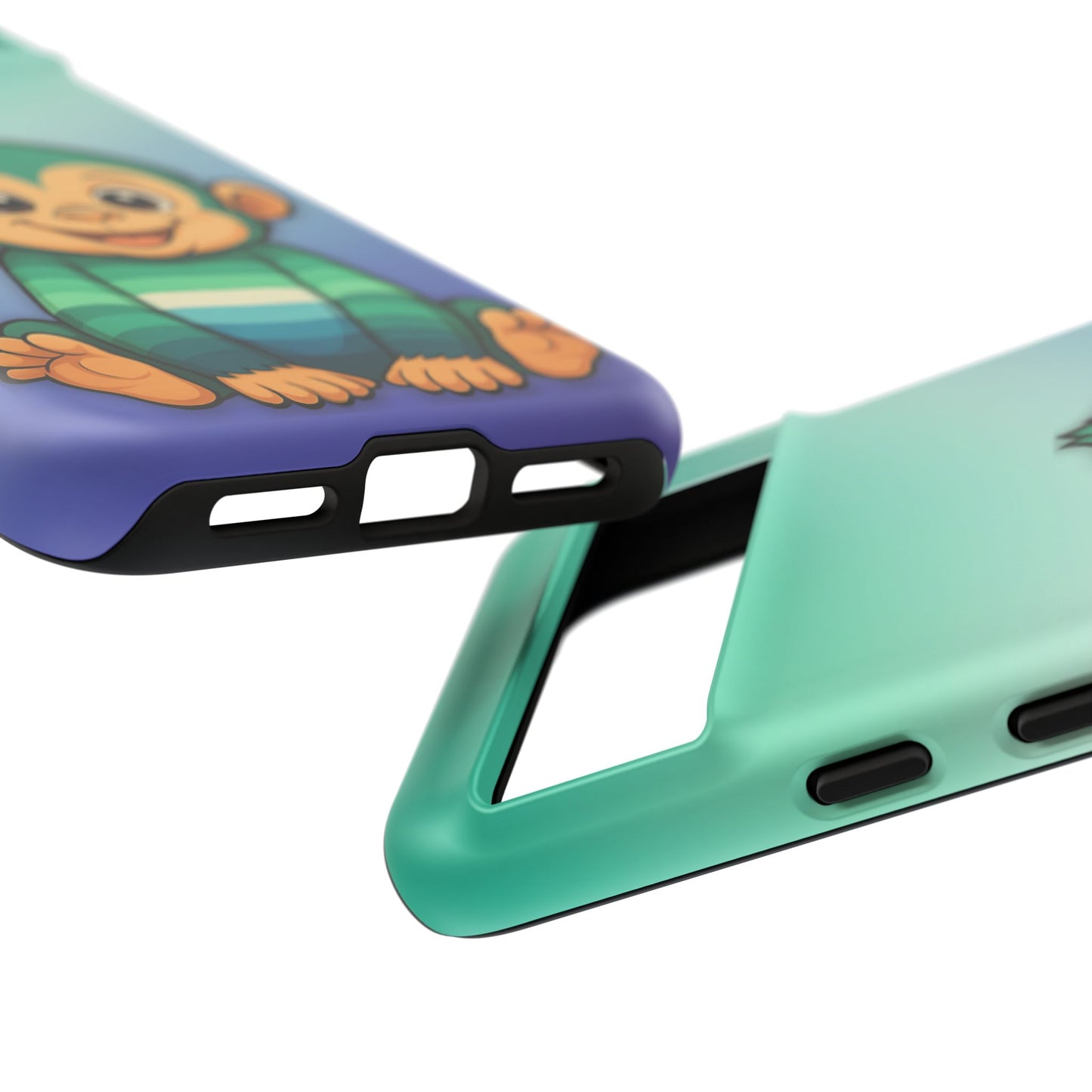 "monkey love" – gay [mlm] pride android tough phone case