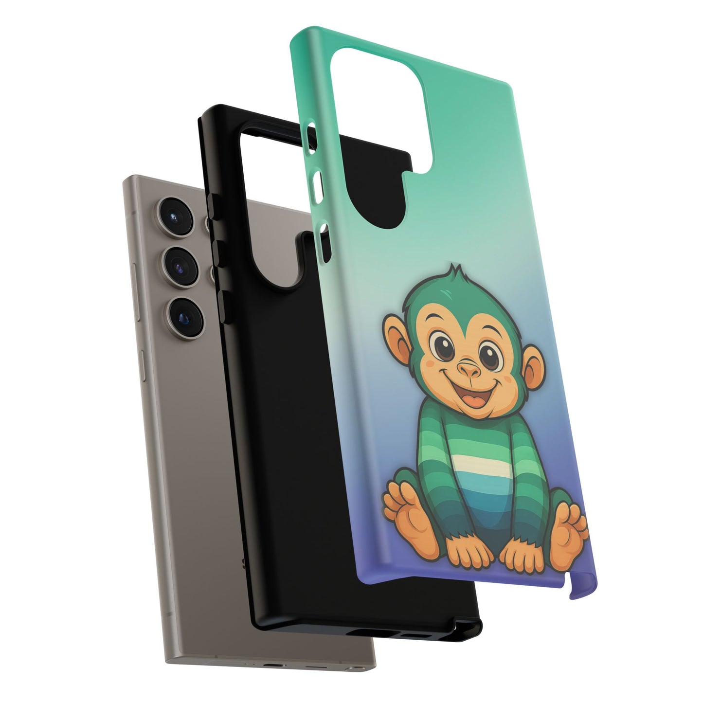 "monkey love" – gay [mlm] pride android tough phone case