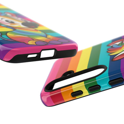 "Zee the O.G." – Original Rainbow Pride Zebra Android Tough Phone Case