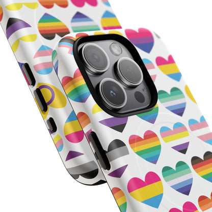 "Proud Hearts" LGBTQIA+ Love MagSafe® iPhone Case