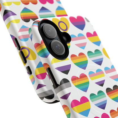 "Proud Hearts" LGBTQIA+ Love MagSafe® iPhone Case