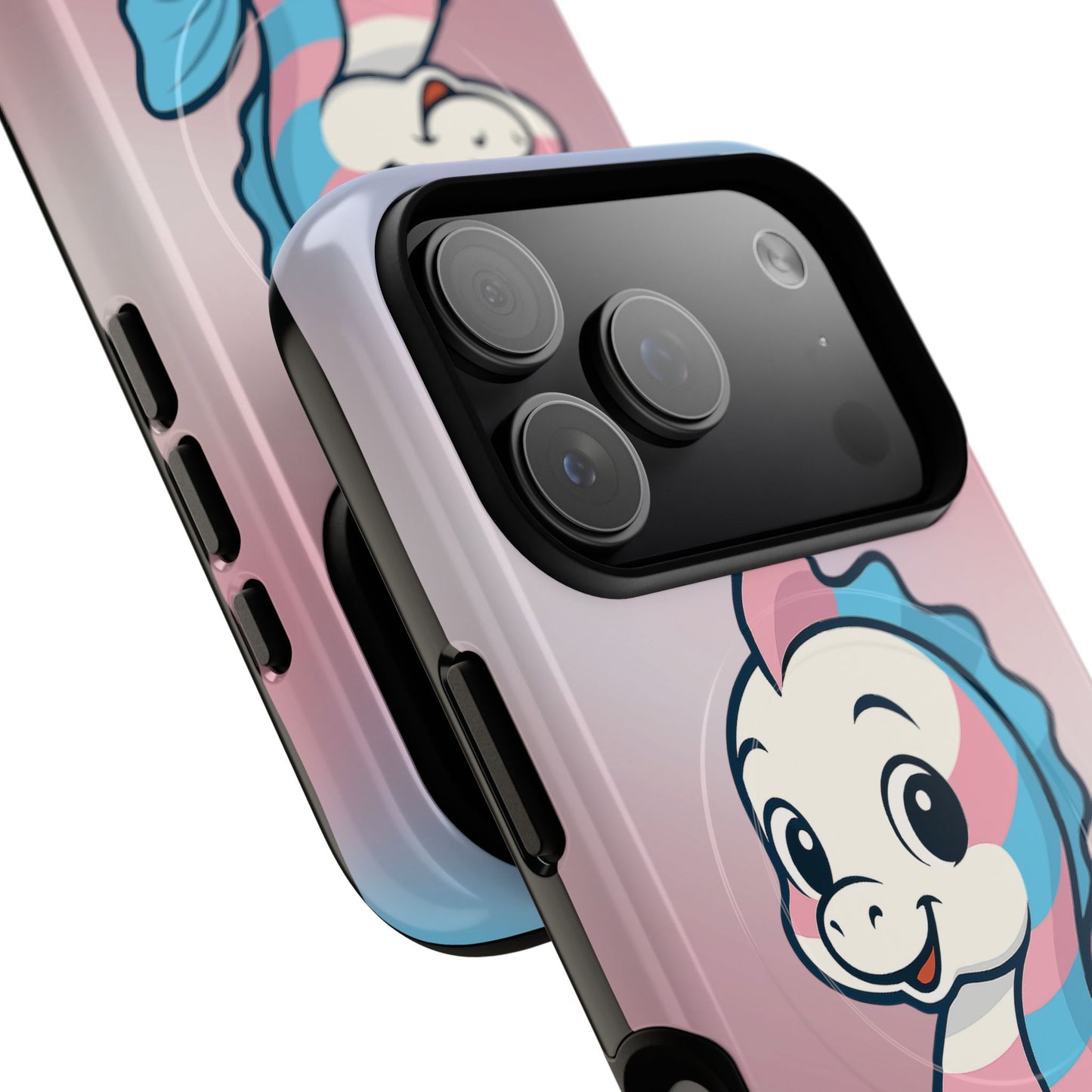 "sea me" – trans pride seahorse magsafe® iphone tough case