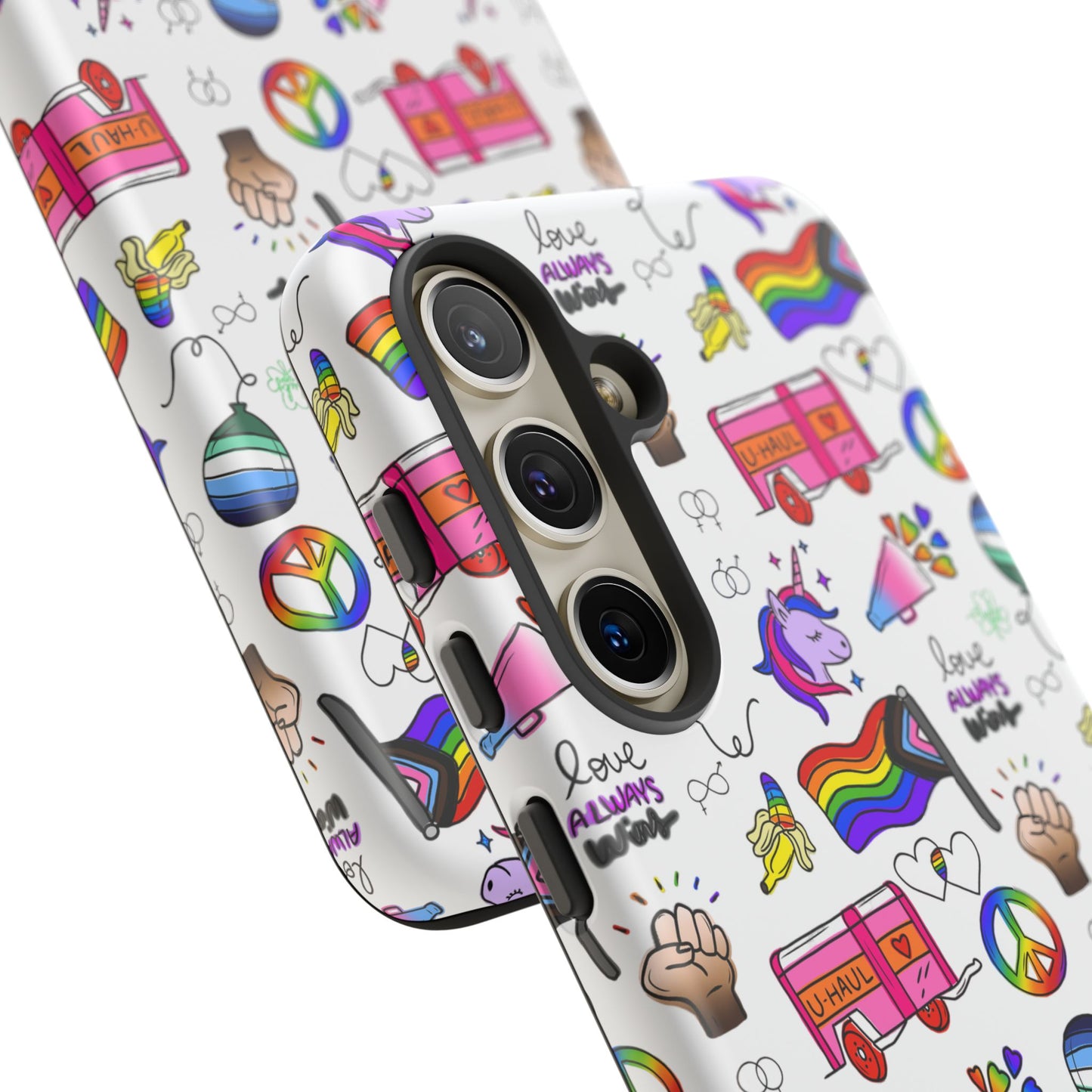 "identity mix" lgbtqia+ collage android tough phone case