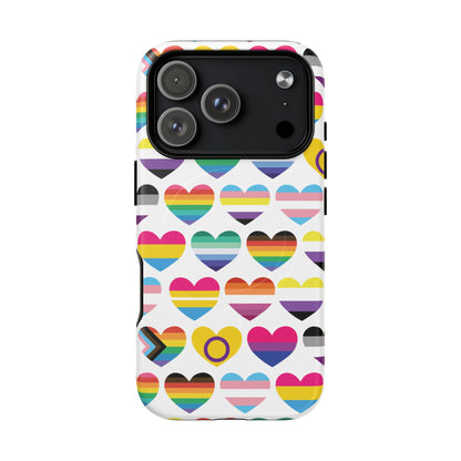 "Proud Hearts" LGBTQIA+ Love MagSafe® iPhone Case