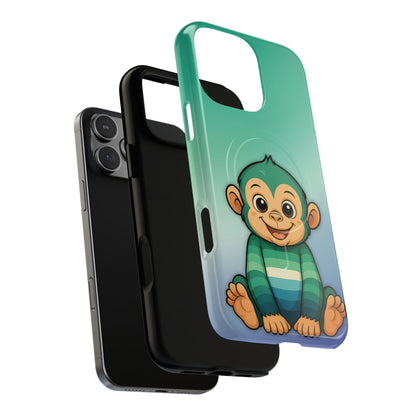 "Monkey Love" – Gay [MLM] Pride Monkey MagSafe® iPhone Tough Case