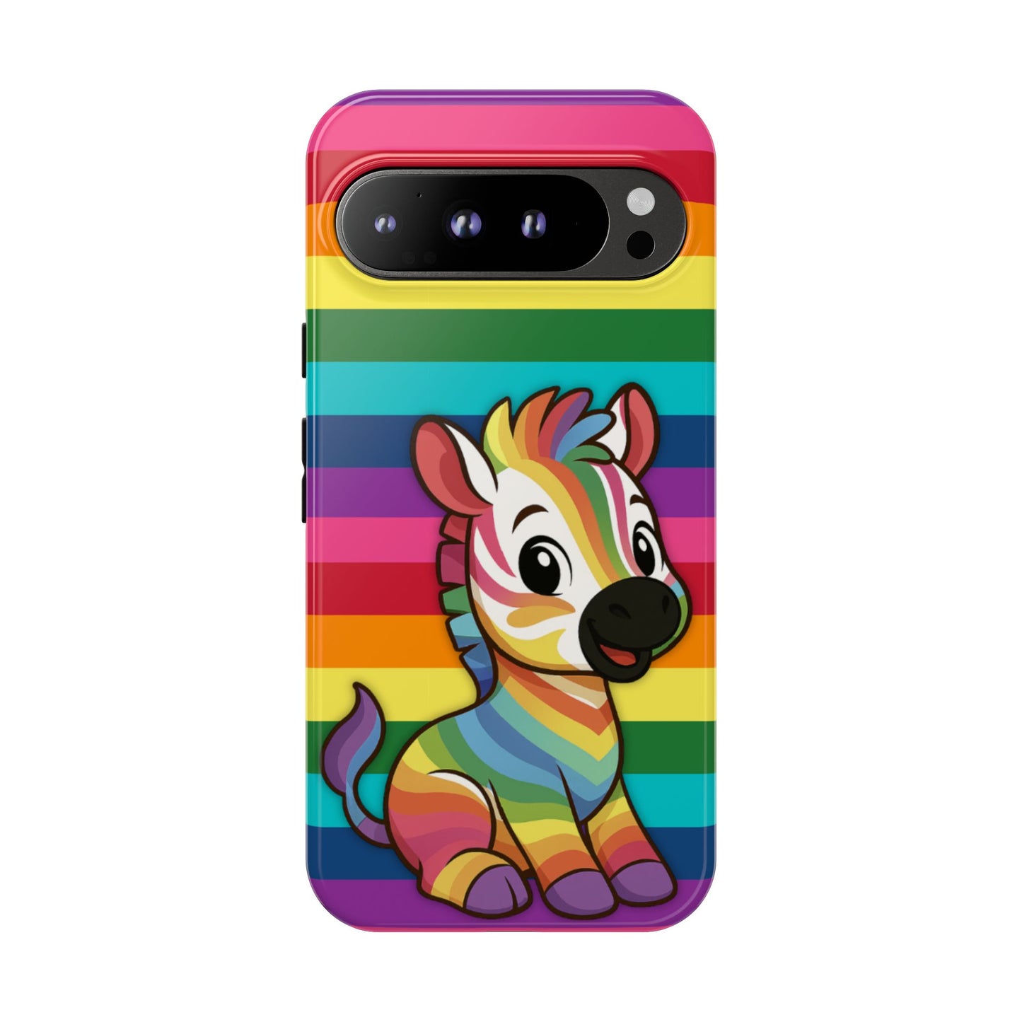 "zee the o.g." – original rainbow pride zebra android tough phone case