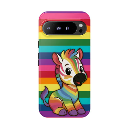 "Zee the O.G." – Original Rainbow Pride Zebra Android Tough Phone Case