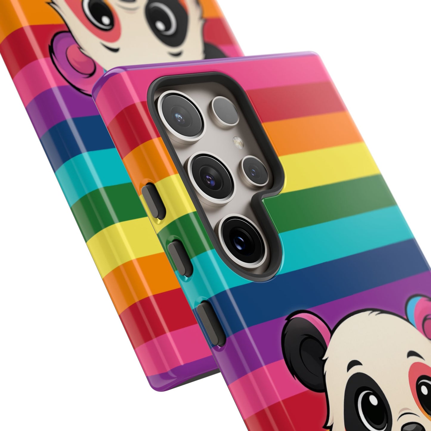 "pridecub" – progress + rainbow pride panda android tough phone case