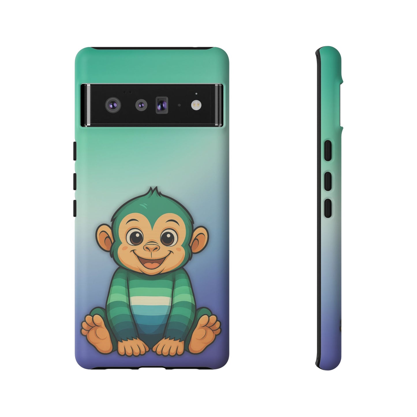 "monkey love" – gay [mlm] pride android tough phone case