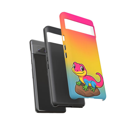 "Pan-tastic Voyage" – Pansexual Pride Gecko Android Tough Phone Case