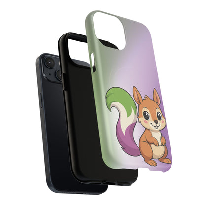 "Queeriosity"– Genderqueer Pride Squirrel MagSafe® iPhone Case