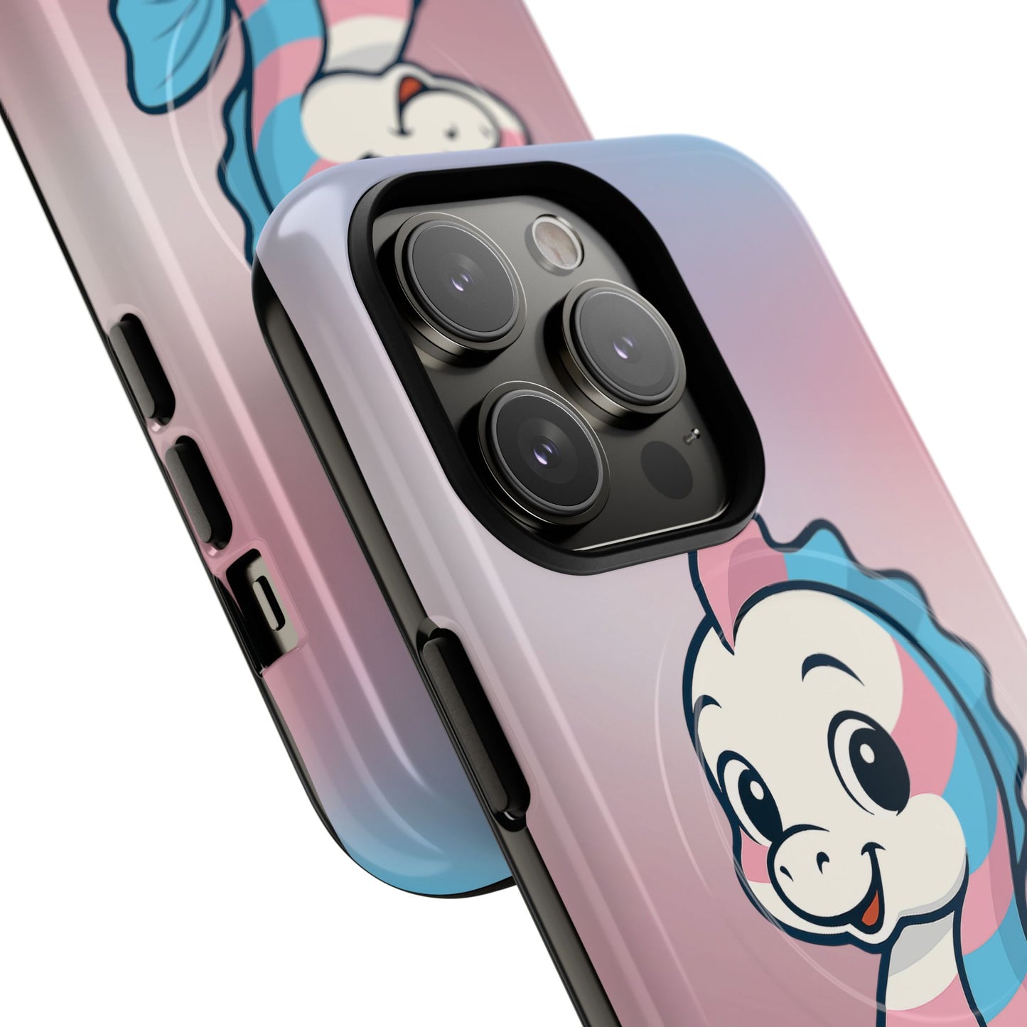 "sea me" – trans pride seahorse magsafe® iphone tough case