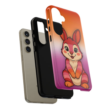 "Hare to Slay" – Lesbian [Femme] Bunny Android Tough Phone Case