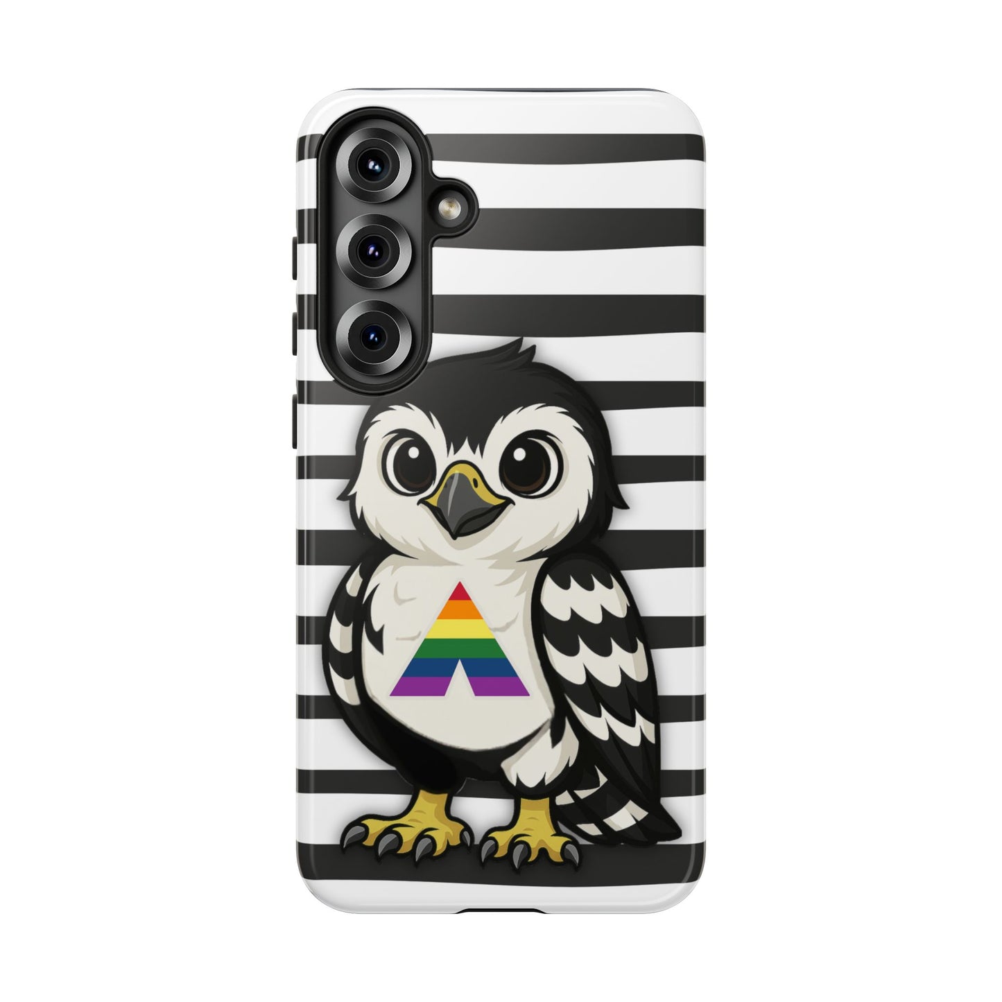 "fly with pride" – lgbtqia+ ally pride hawk android tough phone case