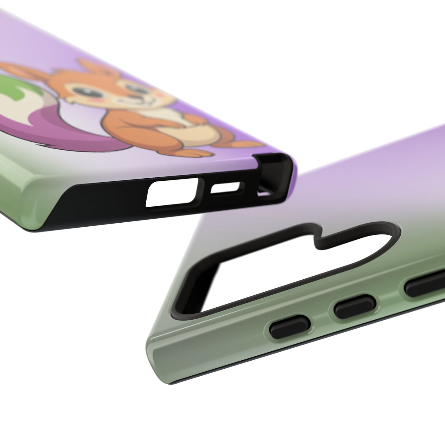 "queeriosity"– genderqueer squirrel pride android tough phone case