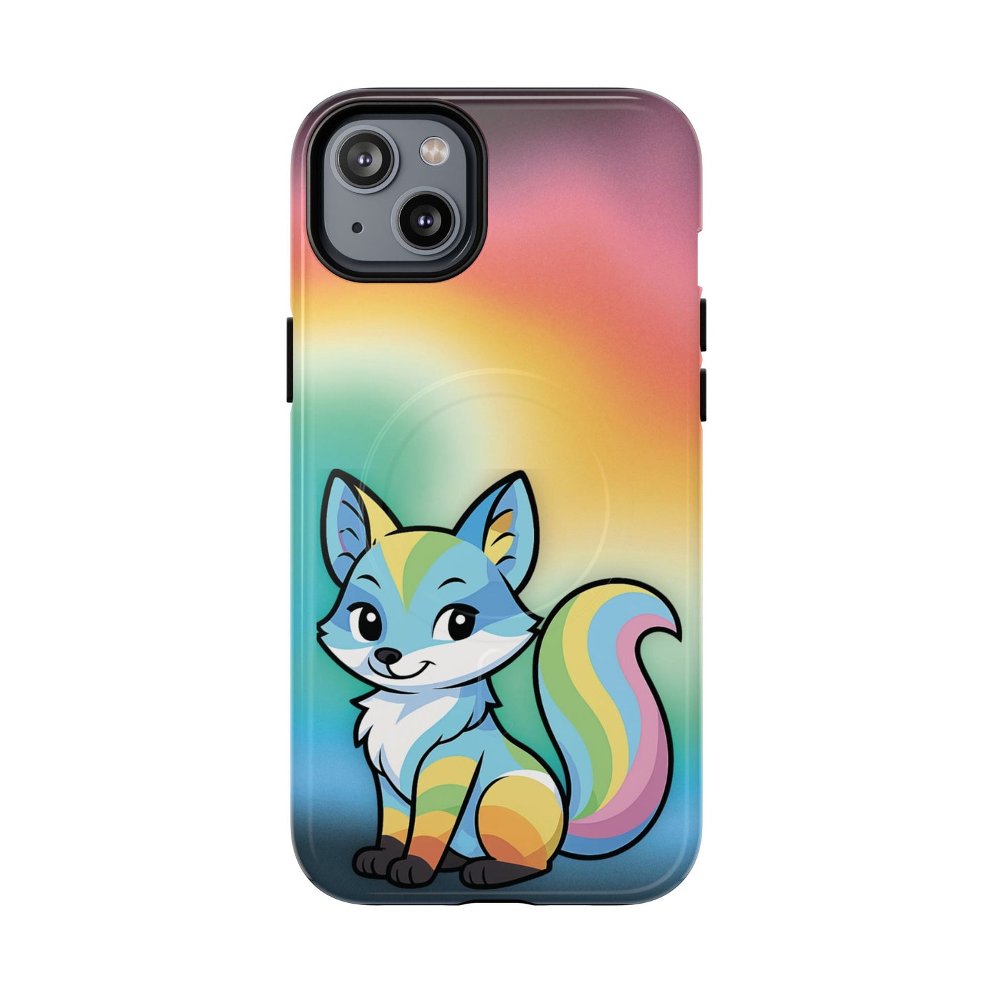 "queer as a fox" – queer pride fox magsafe® iphone case