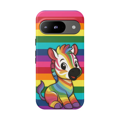 "Zee the O.G." – Original Rainbow Pride Zebra Android Tough Phone Case