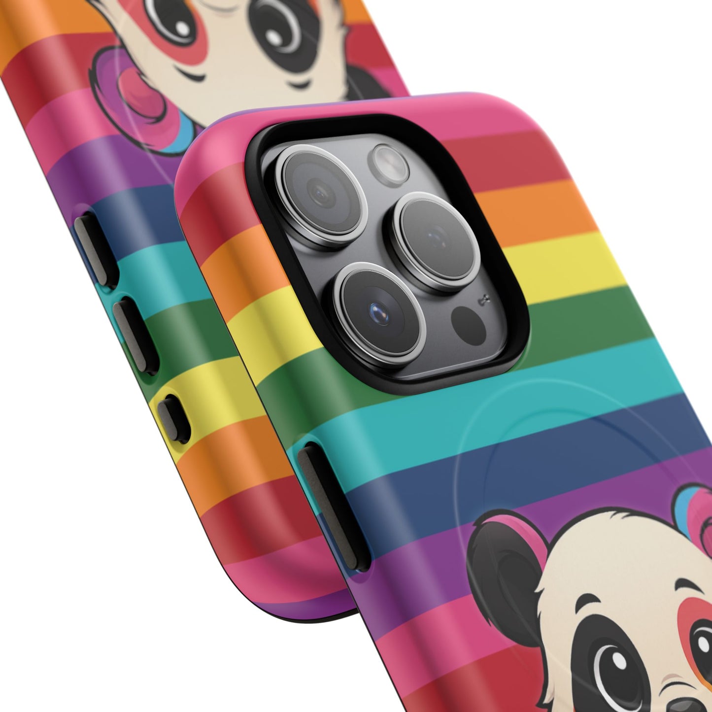 "pridecub" – progress + rainbow pride panda magsafe® iphone tough case