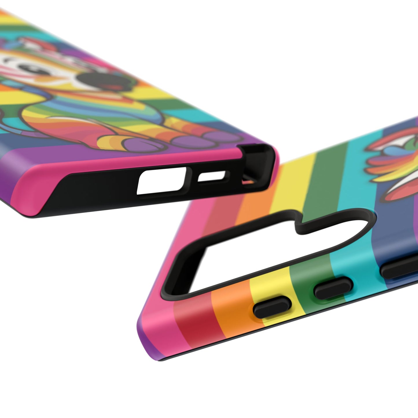 "zee the o.g." – original rainbow pride zebra android tough phone case