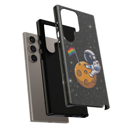 "Cosmic Queer" LGBTQIA+ Android Astronaut Tough Phone Case