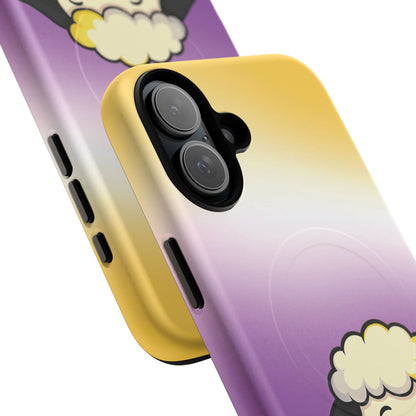 "NonbiBaaary" – Nonbinary Pride Sheep MagSafe® iPhone Tough Case