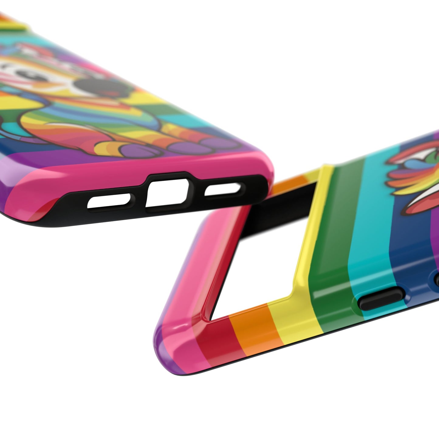 "zee the o.g." – original rainbow pride zebra android tough phone case