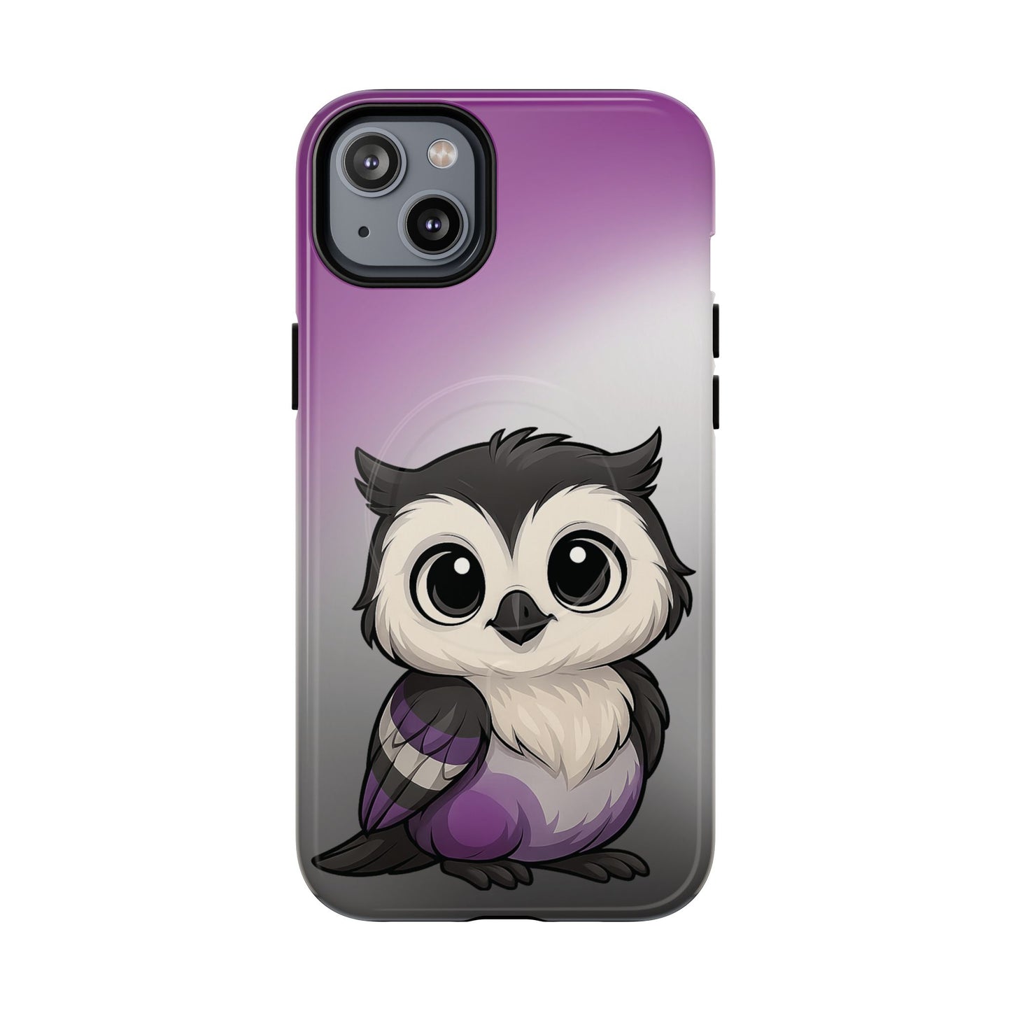 "ace-wise" – asexual pride owl magsafe® iphone tough case