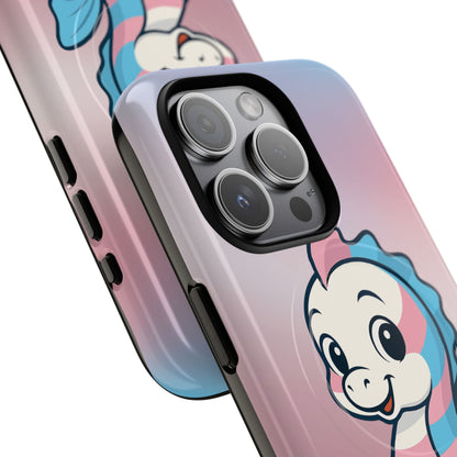 "Sea Me" – Trans Pride Seahorse MagSafe® iPhone Tough Case